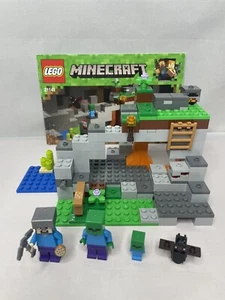 LEGO Minecraft 21141 Die Zombiehöhle mit 3 Minifiguren 100% komplett + Anleitung 2018 - Bild 1 von 11