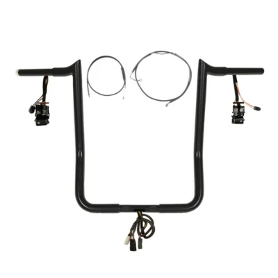 Kit Yaffe precableado negro 16" 1 1/4" Harley Street Glide Cruise 2008-2013 con ABS Foto 1 de 3