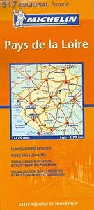 Michelin Map of Pays de la Loire, Michelin Map #517, French Edition - Picture 1 of 1