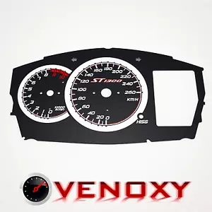 Honda ST 1300 Pan European 2002-2015 KM/H Aftermarket Black Gauge Faces - Foto 1 di 1