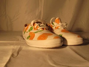 CITRUS MANIA womens keds shoes 5 NEW w/o box Oranges Mint White - Picture 1 of 4