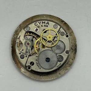 23.6mm Vintage Cyma R.459 J W Benson Manual Wind Watch Movement PARTS REPAIR - Picture 1 of 8