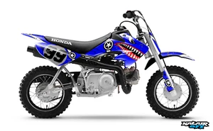 Graphics Kit for Honda CRF50 (2004-2012) or (2013+) Predator- Blue - Picture 1 of 4