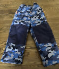 Amazon Essentials Boys Blue Camo Water-Resistant Snowpants Xs 4-5