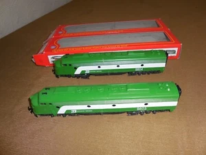 IHC HO TRAIN BURLINGTON NORTH ROAD E-BA JUEGO DE 2 UNIDADES*1950 ALIMENTADO Y FICTICIO 9 1/2 - Imagen 1 de 18