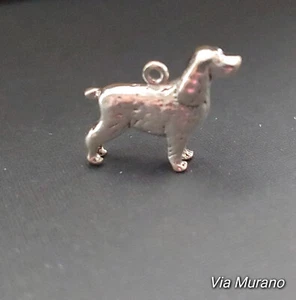Edición Limitada Plata Esterlina Spaniel Perro Dije Mide 21mmx20mm. - Imagen 1 de 3