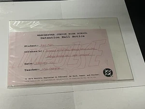 1995 DC Impulse (Flash) Detention Hall Notice Promotion RARE - Picture 1 of 1