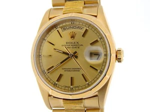 Reloj para hombre Rolex Day-Date President oro amarillo liso 18K corteza champán - Imagen 1 de 7