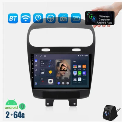 64G Für Dodge Journey Fiat Freemont 2012 Android 13 Autoradio CarPlay Kam Nav - Bild 1 von 4