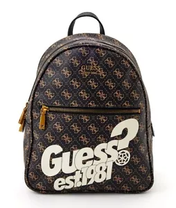 GUESS VIKKY Backpack Brown Logo, Damenrucksack Rucksack Freizeitrucksack - Bild 1 von 5