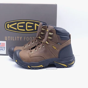 Size 11 WIDE 2E Men's KEEN Utility Mt. Vernon 6'' Waterproof Steel Toe Work Boot - Picture 1 of 9