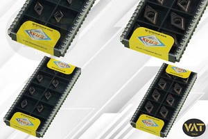 10x DCMT070204/08 o DCMT11T304/08 ER5165 per lavorazione acciaio inox NUOVO - Foto 1 di 5