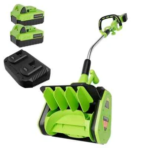 Vibekio 40V 13.5-Inch Cordless Snow Shovel, Battery Powered Snow Blower with Dir - Picture 1 of 9