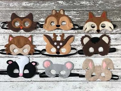Woodland Animal Felt Masks - Image 1 of 4