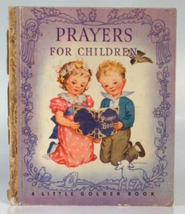 Vintage Little Golden Book Prayers For Children Rachel Taft Dixon - Imagen 1 de 2