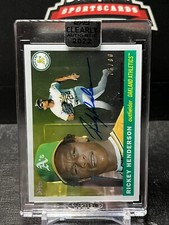 2022 CLEARLY AUTHENTIC RICKEY HENDERSON AUTO ACETATE #D 76/99 SEALED