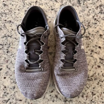 Under Armour Sneakers Mens 10 Charged Bandit 3 Running Grey White Athletic - Image 1 of 4