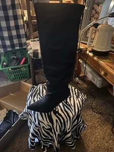 Women’s Black Suede Boots - Picture 1 of 2