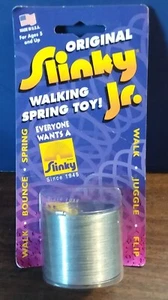 Original Slinky Jr. - Year 2000 Re-release - James Industries - New on Card - Picture 1 of 3