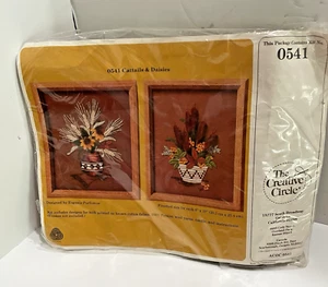 The Creative Circle Crewel Stickpackung #0541 "CATTAILS & DAISIES" - Bild 1 von 7