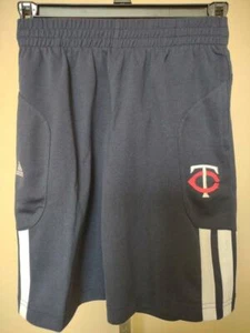 New Minnesota Twins Kids Size L Large 7 Blue Adidas Athletic Shors - Picture 1 of 4