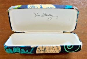 Vera Bradley Blue Hard Clamshell Eye Glasses Sunglasses Case Flip Top - Picture 1 of 4