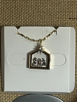 Origami Búho Oro con 20-22" Cadena Belén Cápsula Medallón Colgante Collar NLA NUEVO Foto 1 de 4