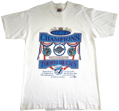 Camiseta TORONTO BLUE JAYS MLB 1992 Serie Mundial Clubhouse camiseta XL USADA EN EXCELENTE ESTADO Foto 1 de 4