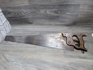 Vintage Warranted Superior 24” Hand Saw - Eagle Medallion, Excellent Condition - Picture 1 of 11