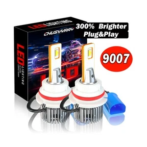 Faros de luz alta/baja 9007 LED 2 piezas para camioneta Dodge Ram 1500 2500 1998-2005 - Imagen 1 de 22