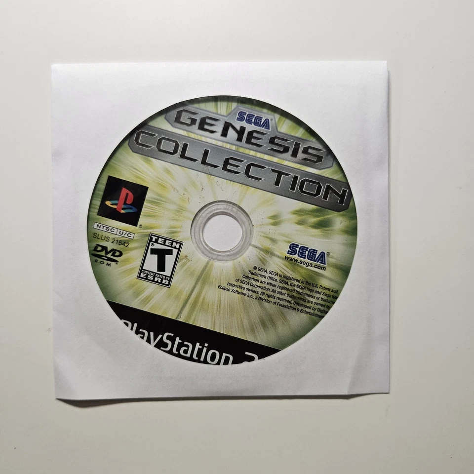 Sega Genesis Collection (Sony Playstation 2, 2006) PS2 DISC ONLY - Image 1 of 1