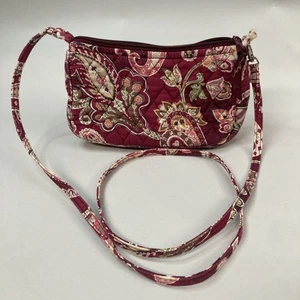 Borsa a tracolla Vera Bradley Piccadilly prugna paisley floreale mini borsa - Foto 1 di 12