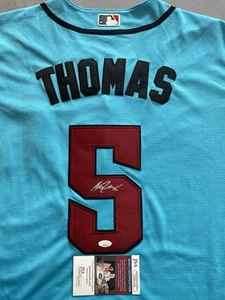 ARIZONA DIAMONDBACKS ALEK THOMAS AUTOGRAPH #5 NIKE JERSEY JSA CD81146 - Picture 1 of 5