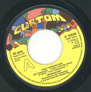 " FIRST IMPRESSIONS." impressions. CURTOM 7in 1975. - Picture 1 of 2