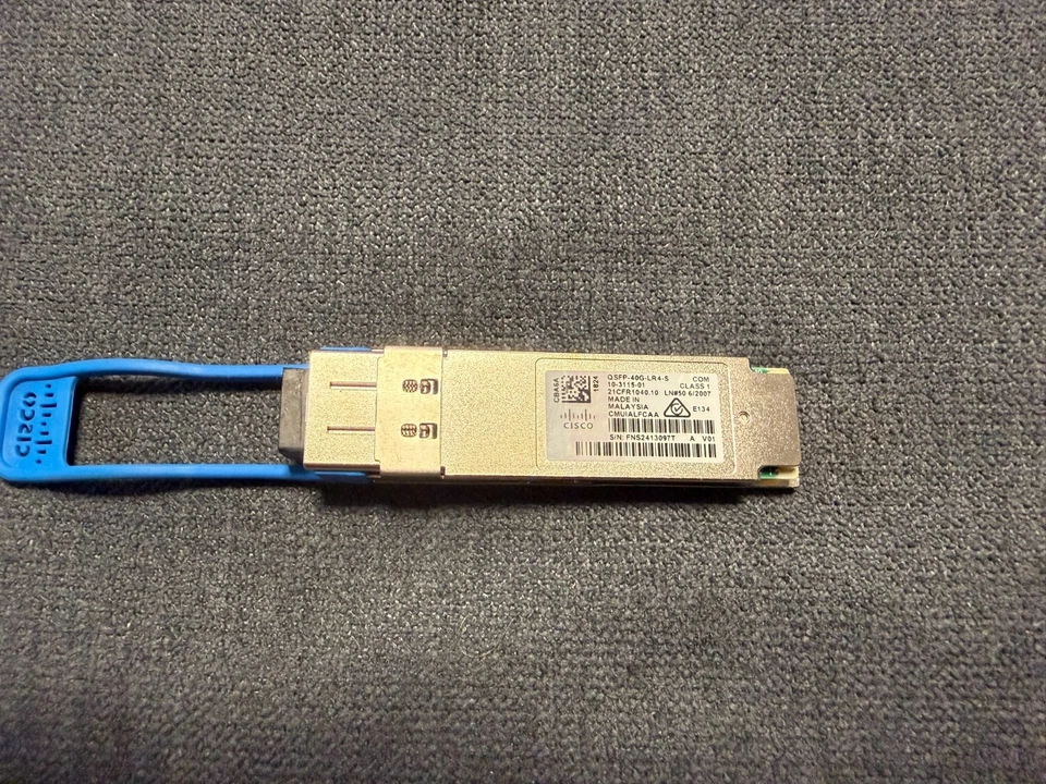 Cisco QSFP-40G-LR4-S 10-3115-01 40GBASE-LR4 QSFP+ 10km Transceiver Module - Bild 1 von 1