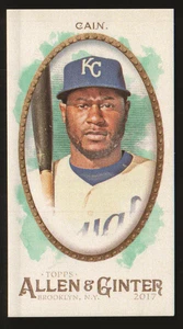 2017 Topps Allen & Ginter Mini #335 - Lorenzo Cain - Kansas City Royals 17-975 - Bild 1 von 2