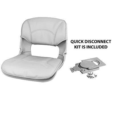 Tempress All Weather Low Back Boat Seat w/Quick Disconnect, Gray, 45153 Foto 1 de 4