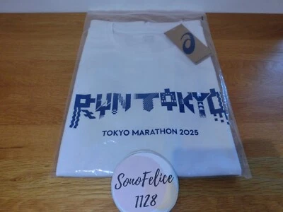 Camiseta ASICS Tokyo Marathon 2025 2013A504.100 White Pixel Art Souvenir TALLA L - Imagen 1 de 4