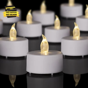 LED Tea Lights Flameless Candles: 12Pack Battery Operated Candle Realistic and B - Picture 1 of 7
