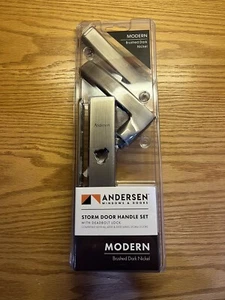 Andersen Modern Brushed Dark Nickel Storm Door Handle 3000/4000 Series EZ 92888 - Picture 1 of 4