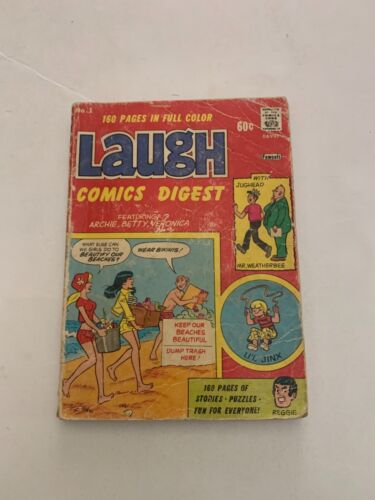 1974 Laugh Comics Digest Number 1 Featuring Archie Betty Veronica Softcover