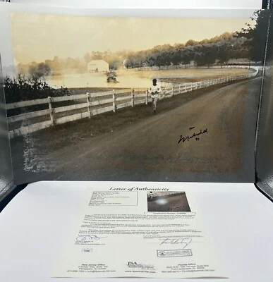 Muhammad Ali Signed 10x20 Photo Autographed Boxing Champion GOAT JSA LOA READ - Image 1 of 4