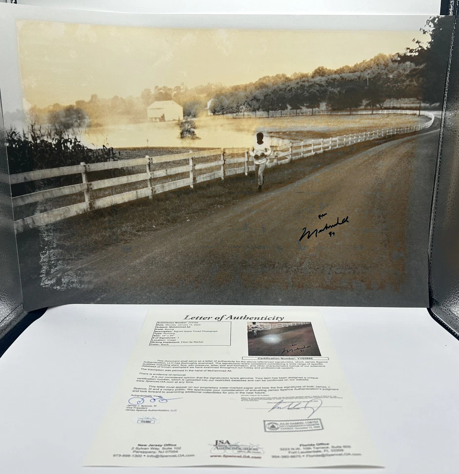 Muhammad Ali Signed 10x20 Photo Autographed Boxing Champion GOAT JSA LOA READ - Image 1 of 4