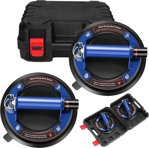 2 Pck H/Duty Vacuum suction cup 8" to Lift Large Glass Metal Handle Hand- - Picture 1 of 7