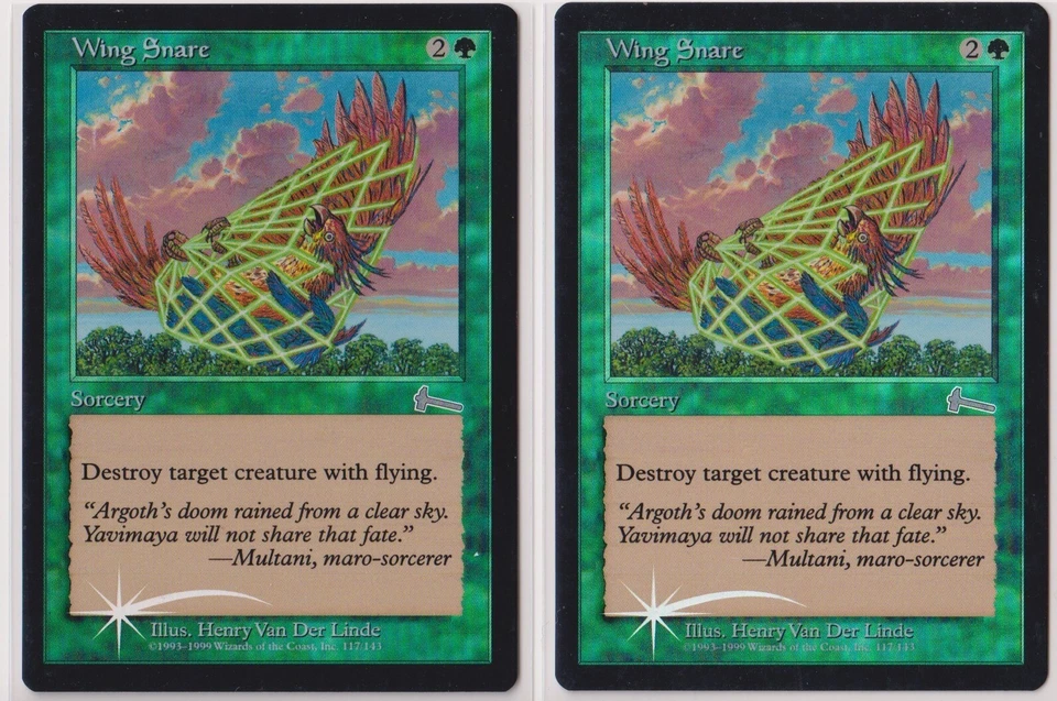 Magic: The Gathering Wing Snare Urza's Legacy Foil x2 - Image 1 of 1