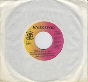 James Fraser - Quiet People / Music of God - 45 rpm Radio Promo - Foto 1 di 2