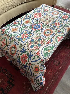 Vintage NEW Turkish Tablecloth 52” x 70” - Picture 1 of 4