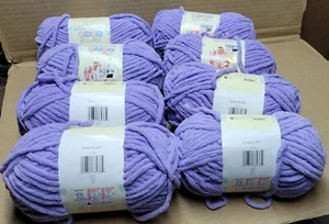 Bernat Baby Blanket x8 Lilac 100g 72yds 100% Polyester #6 Super Bulky - Picture 1 of 5