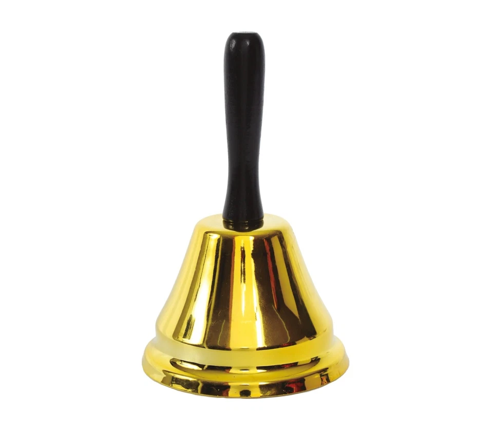 CARNEVALE HALLOWEEN NATALE CAMPANELLA BABBO NATALE PASTORE SANTA CLAUS BELL 15CM - Immagine 1 di 1