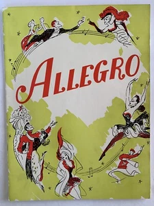 “ALLEGRO”, Agnes De Mille, William Ching, Souvenir Theatre Program, 1947 - Picture 1 of 5